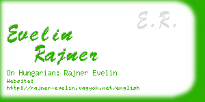 evelin rajner business card